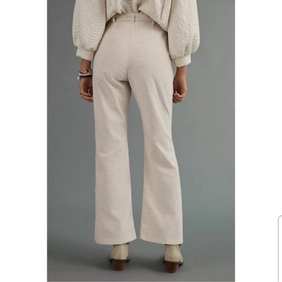 NWT Levi's Math Club High Rise Corduroy Flare Pants in Cream - Picture 2 of 15